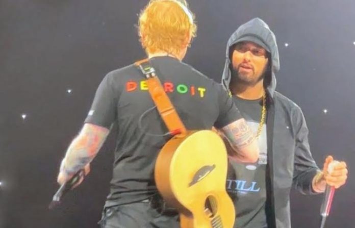 VIDEO: Sorprende concierto de Ed Sheraan con aparición de Eminem