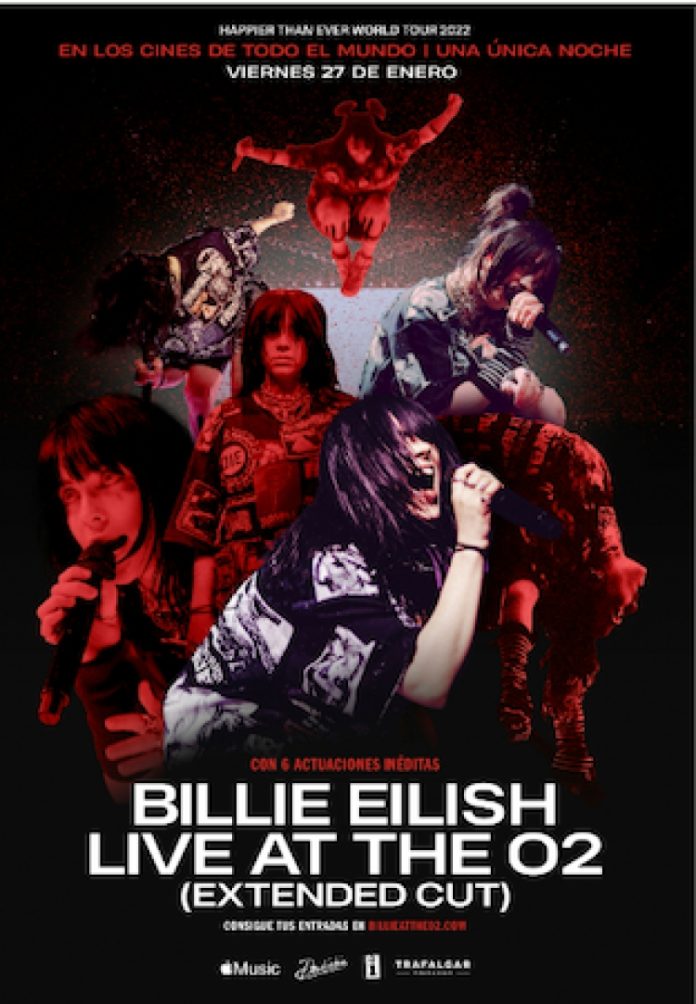 Preventa del concierto “Billie Eilish Live At The O2” llega en exclusiva a Cinépolis