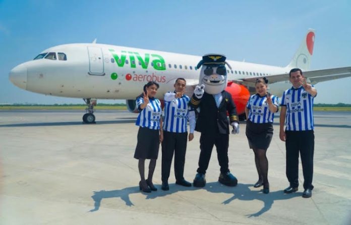 Viva Aerobus es el nuevo patrocinador del equipo femenil y varonil del Club de Fútbol Monterrey Rayados
