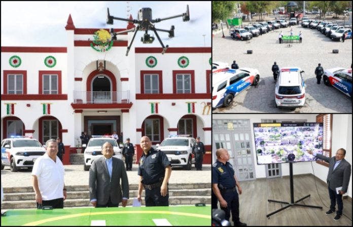 Estrena Escobedo drones y patrullas de primer nivel