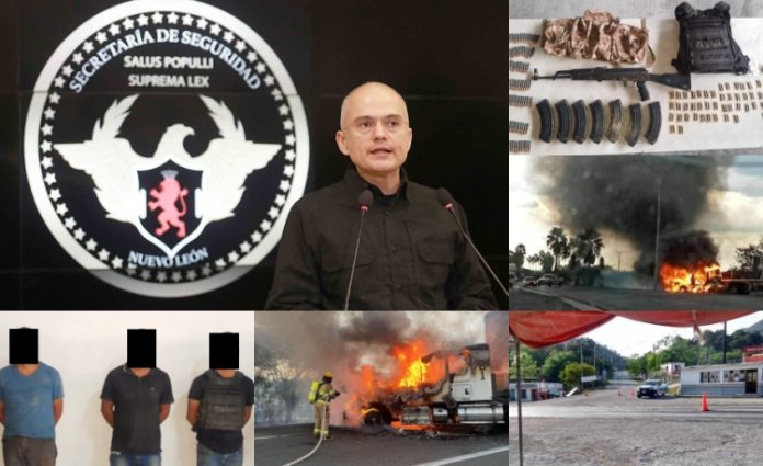 VIDEO: Ataques, bloqueos, incendios, enfrentamientos, muertos y detenidos, la jornada de este miércoles en NL