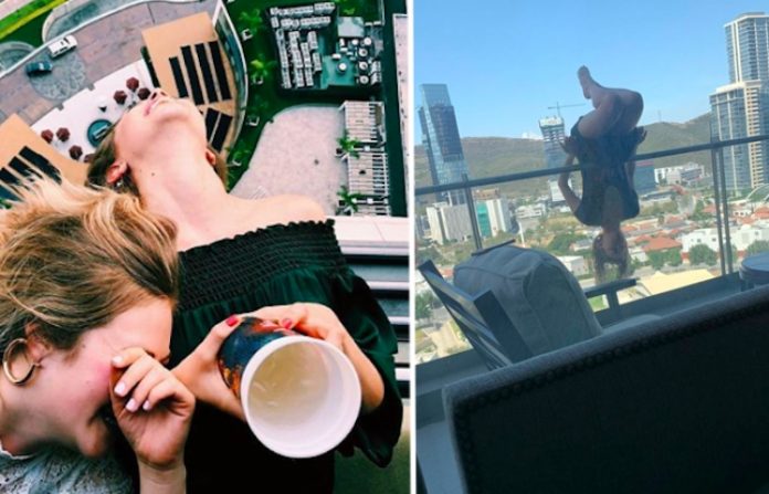 Joven cae de su balcón haciendo una posición extrema en San Pedro