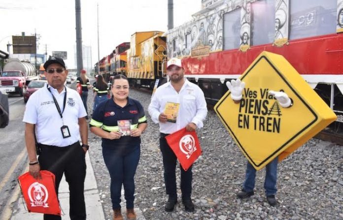 Implementa Monterrey campaña de prevención de accidentes con el tren