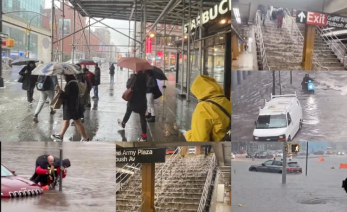 VIDEOS: Nueva York declarado en estado de emergencia por fuertes lluvias e inundaciones