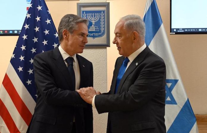 Blinken en una reunión con Netanyahu reitera el apoyo de EU a Israel