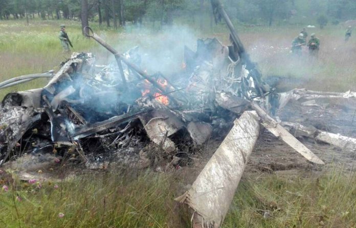Autoridades mexicanas hallan a tres militares fallecidos en accidente de helicóptero