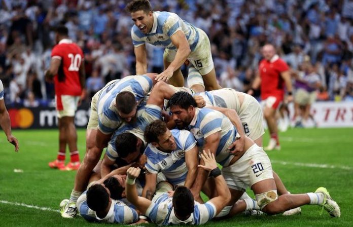 Argentina alcanza las semifinales de la Copa del Mundo de Rugby al vencer a Gales