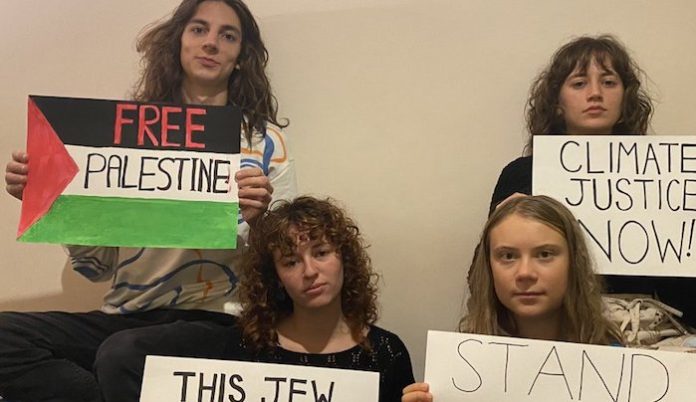 La ecoactivista sueca Greta Thunberg apoya a Palestina