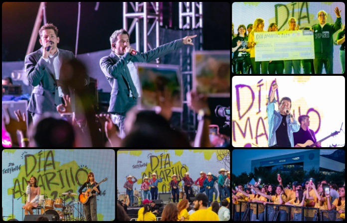 Celebran Día Amarillo con donativo, reguetón y pop latino