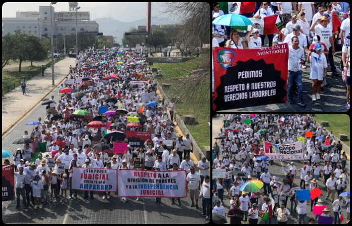 Decenas de miles de empleados del Poder Judicial protestan por todos los rincones del país