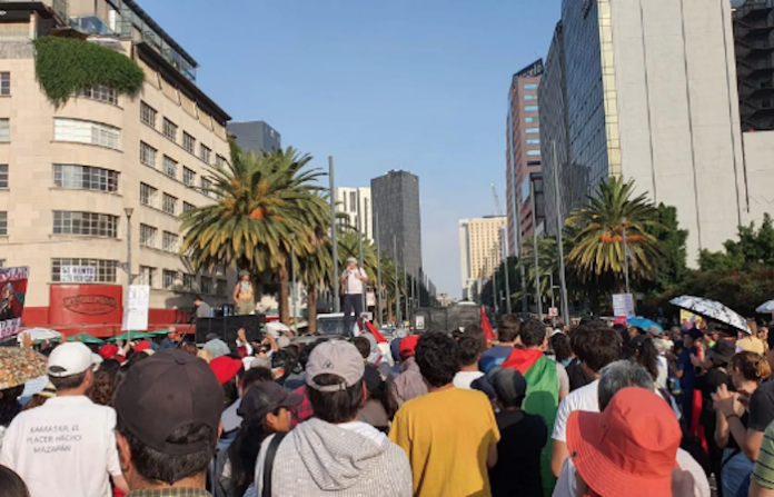 Video: “Existir es resistir”: habitantes de la Ciudad de México marchan en respaldo a Palestina