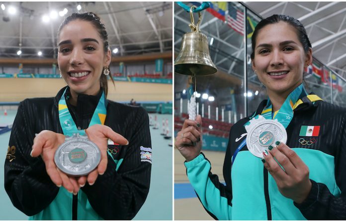 Antonieta Gaxiola y Yarely Salazar, logran medalla de plata en ciclismo de pista