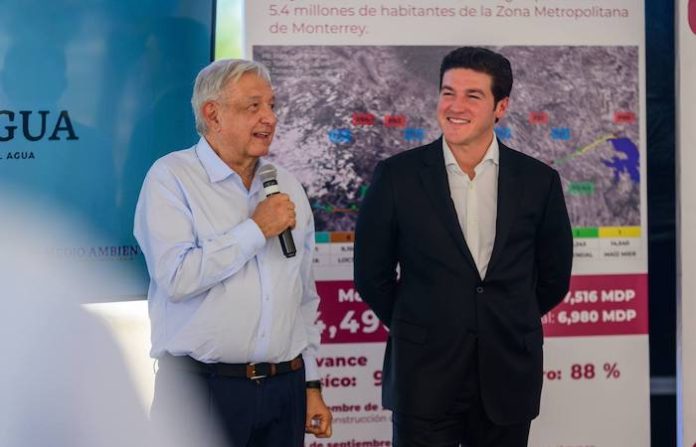 Supervisan Samuel García y Andrés Manuel, planta de bombeo 3 del Acueducto Cuchillo II