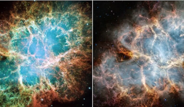 El momento que todos esperaban: el James Webb toma espectaculares fotos de la Nebulosa del Cangrejo