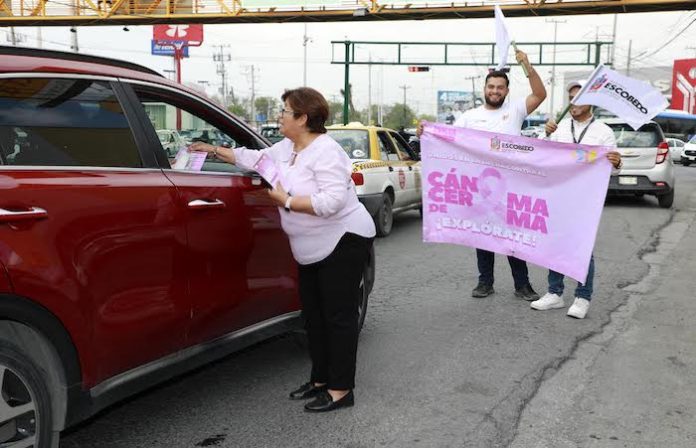 Arranca Escobedo campaña contra el cáncer de Mama