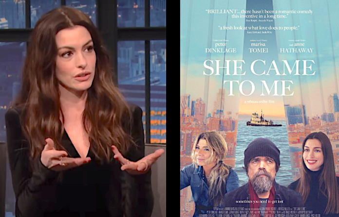 Promueve Anne Hathaway “She came to me” gracias a acuerdo provisional con SAG-AFTRA