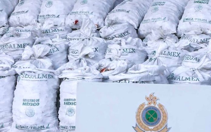 Hong Kong incauta una cifra récord de metanfetaminas provenientes de México