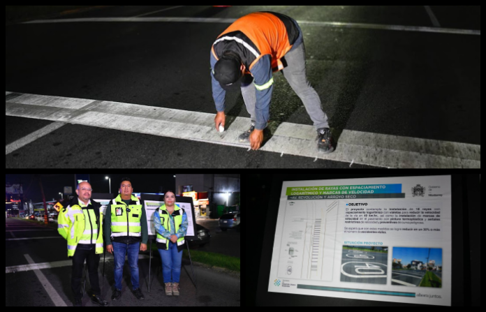 Instala Monterrey señalización vial en zona sur