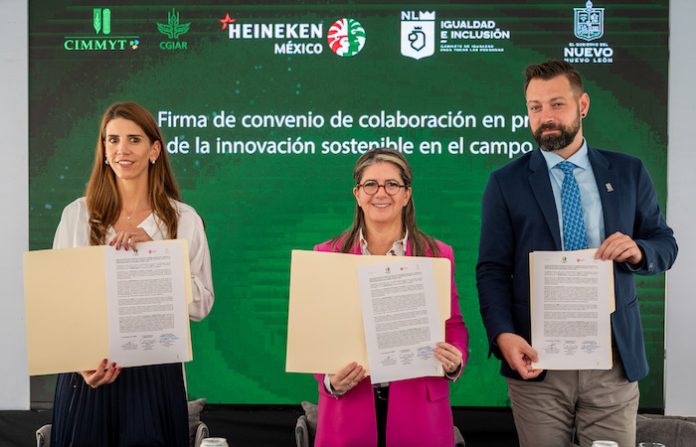 HEINEKEN México, CIMMYT y Secretaria de Igualdad e Inclusión de NL, firma convenio de certificación para impulsar prácticas sostenibles en el campo