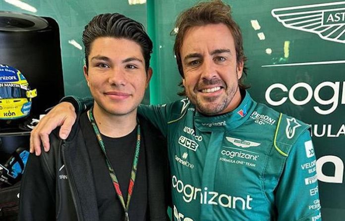 Ficha Fernando Alonso al joven piloto mexicano campeón de ELMS 2023 Alex García