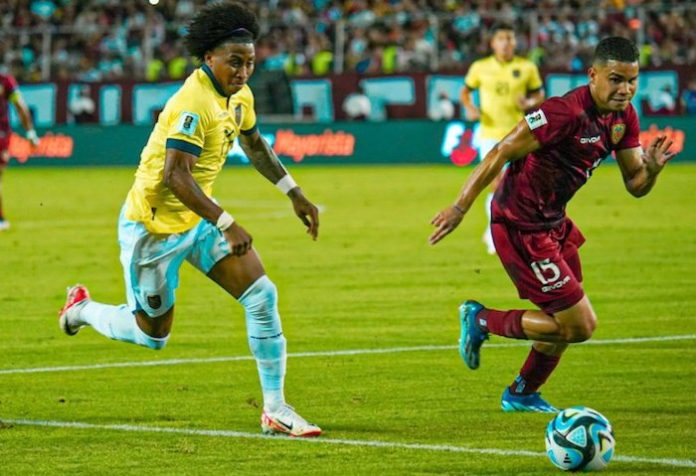 Venezuela iguala sin goles con Ecuador en eliminatoria mundialista de fútbol
