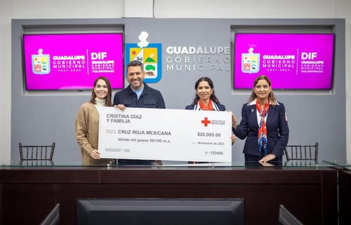 Apoyan en Guadalupe a la Cruz Roja