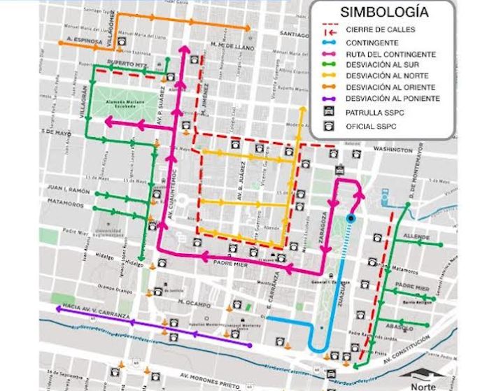 Preparan cierres viales por el desfile de la Revolución Mexicana