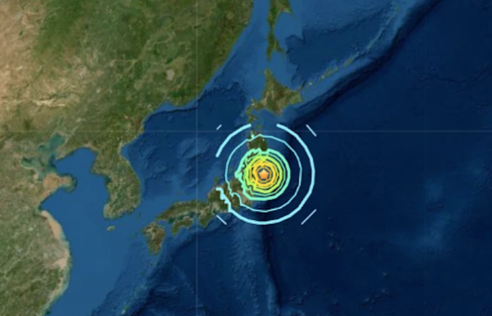 Un terremoto de magnitud 5,8 se registra frente a las costas de Japón