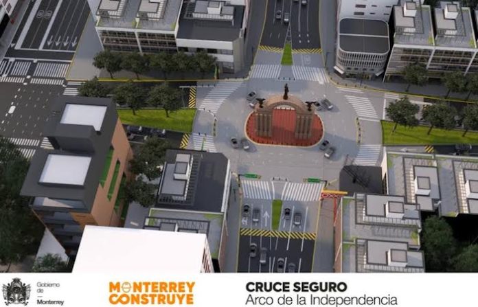Anuncia Gobierno de Monterrey apertura de vialidad en zona del Arco de la Independencia