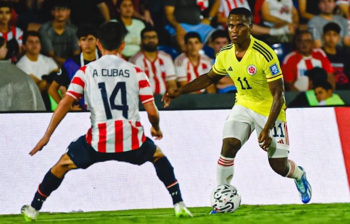 Colombia vence a Paraguay en la sexta fecha de las eliminatorias al Mundial 2026
