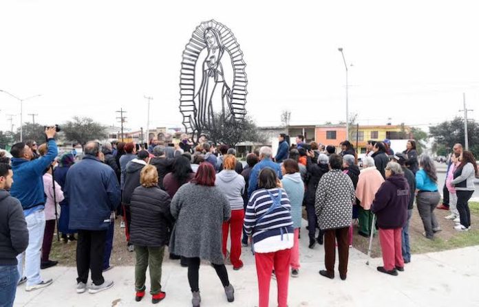 Honra San Nicolás a la Virgen de Guadalupe con nueva escultura