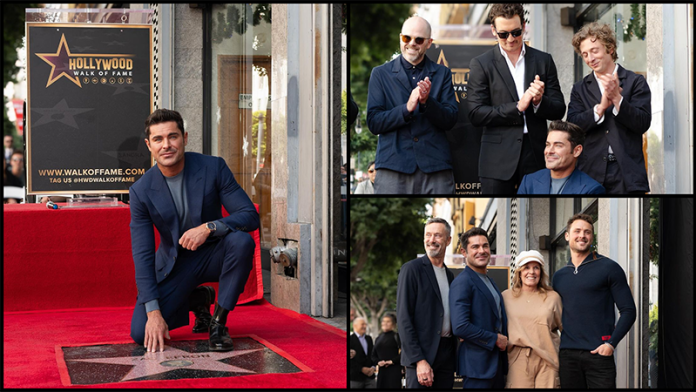 Tiene Zac Efron su estrella en el Paseo de la Fama