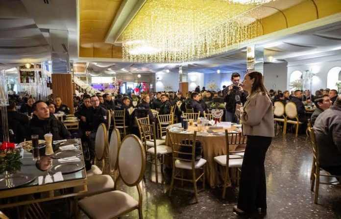 Convivencia navideña para elementos de seguridad en Guadalupe