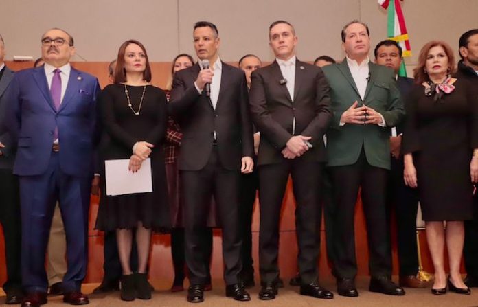 Video: Expriístas como Eruviel Ávila y Alejandro Murat anuncian la Alianza Progresista en apoyo a Sheinbaum
