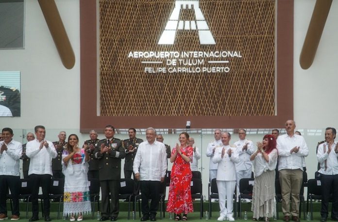 Del sur de México para el mundo: AMLO inaugura el aeropuerto internacional “Felipe Carrillo Puerto”