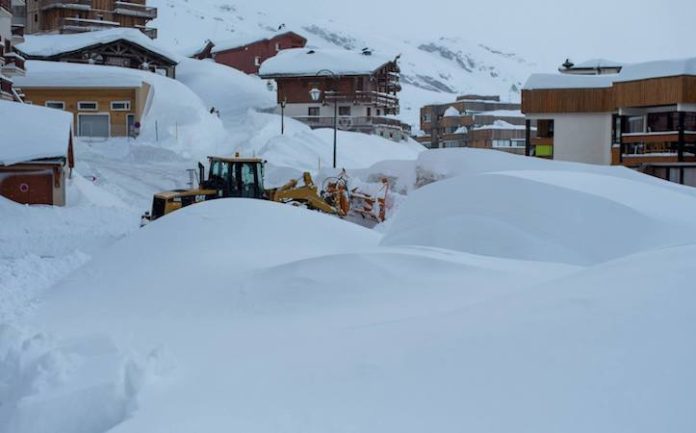 Cerca de 1.800 hogares se quedan sin electricidad en el este de Francia por las nevadas