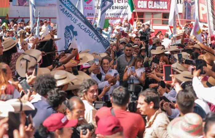 ’’Acapulco va a estar en pie’’: Claudia Sheinbaum ante militantes y simpatizantes de Eduardo Neri, Guerrero