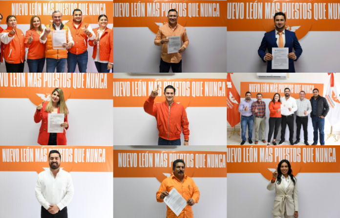 MC inicia a pintar de naranja a NL