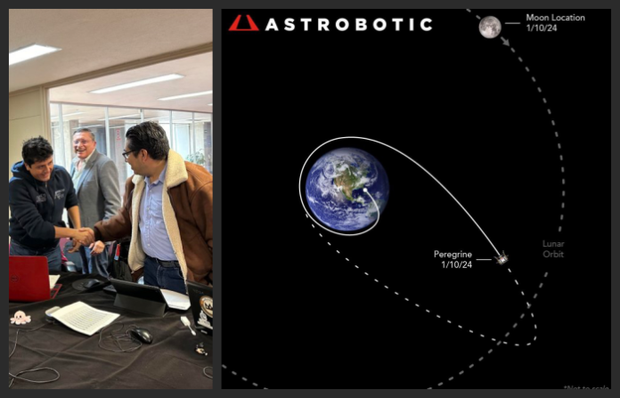 Video: Misión Colmena de México establece contacto con la nave Peregrino en ruta hacia la Luna
