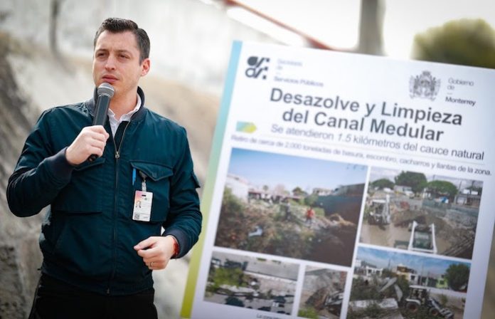 Retira Monterrey dos mil toneladas de basura del Canal Medular