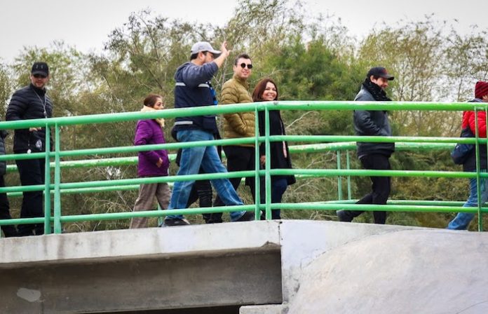 Supervisa Colosio trabajos en el Parque Lago