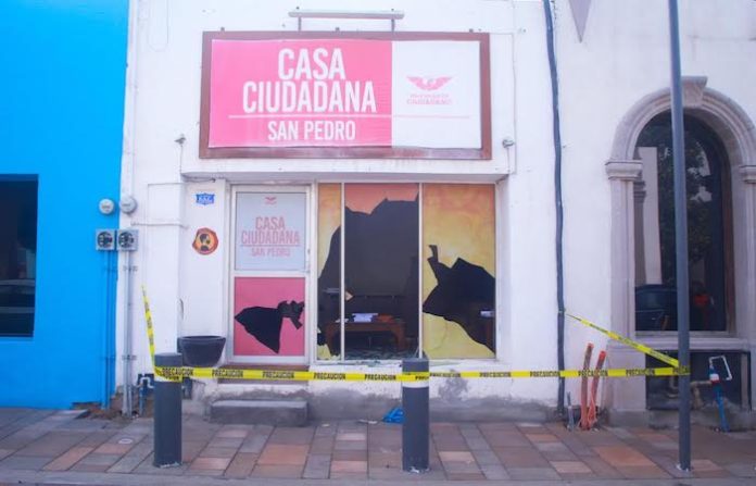 Vandalizan “Casa Ciudadana” de MC en San Pedro