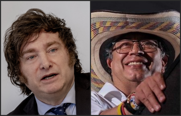 Milei califica a su par colombiano (Petro) de “comunista asesino”