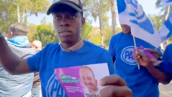 Video: Santiago Taboada cierra precampaña en CDMX con haitianos acarreados