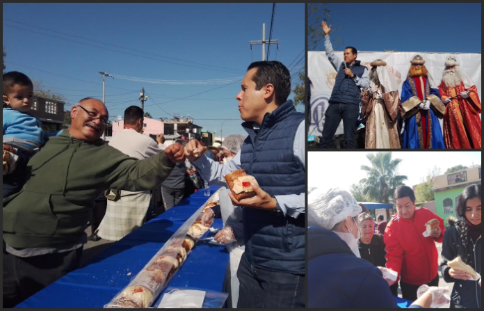 Gozan nicolaítas 200 metros de rosca de reyes