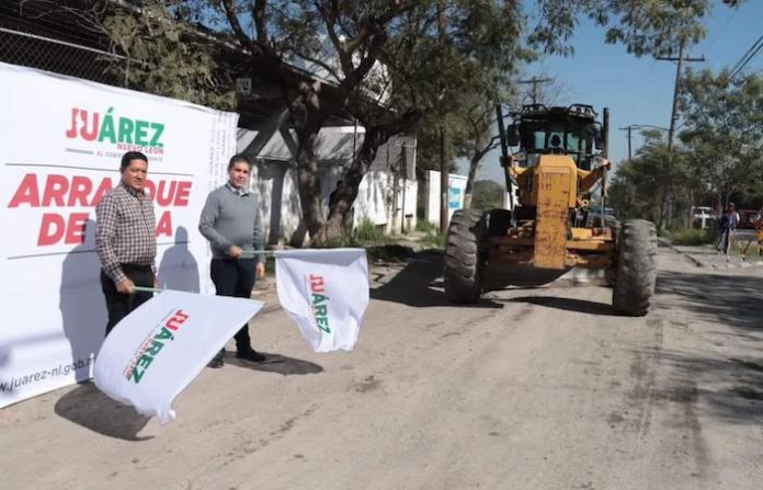 Arranca Juárez obra integral en camino a San Roque