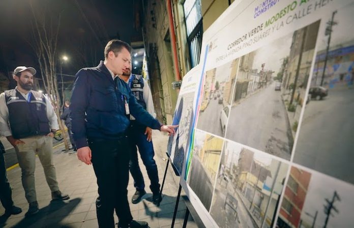 Supervisa Colosio avance en el Corredor Verde de Modesto Arreola