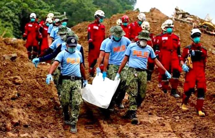 Suben a 35 los fallecidos por un deslizamiento de tierra ocurrido en Filipinas