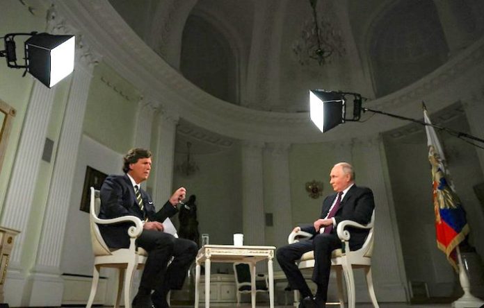 Putin habló con Carlson para compartir su ideario con la gente común en EU, dice Kremlin