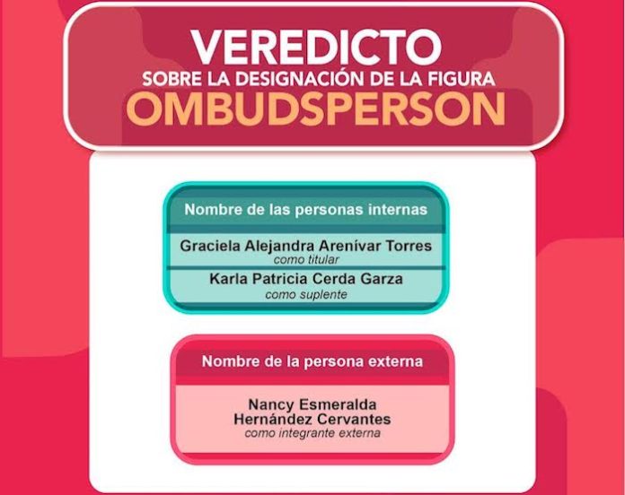 Designa IEEPCNL a integrantes de la Figura Ombudsperson